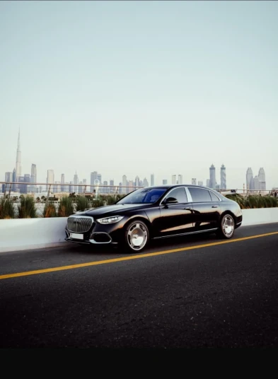 Mercedes Benz S580 Maybach 2022 BLACK RENTAL IN DUBAI - undefined